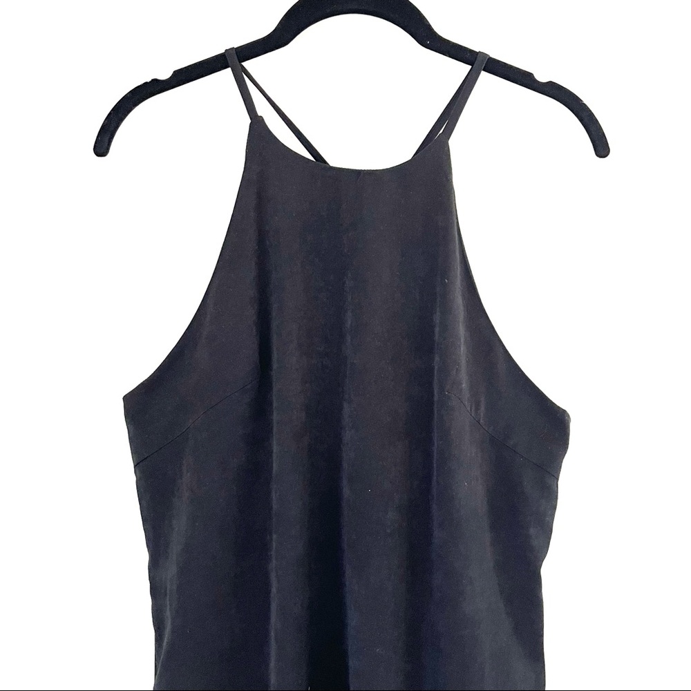 Velvet Halter Slip Dress - Picture 4 of 7